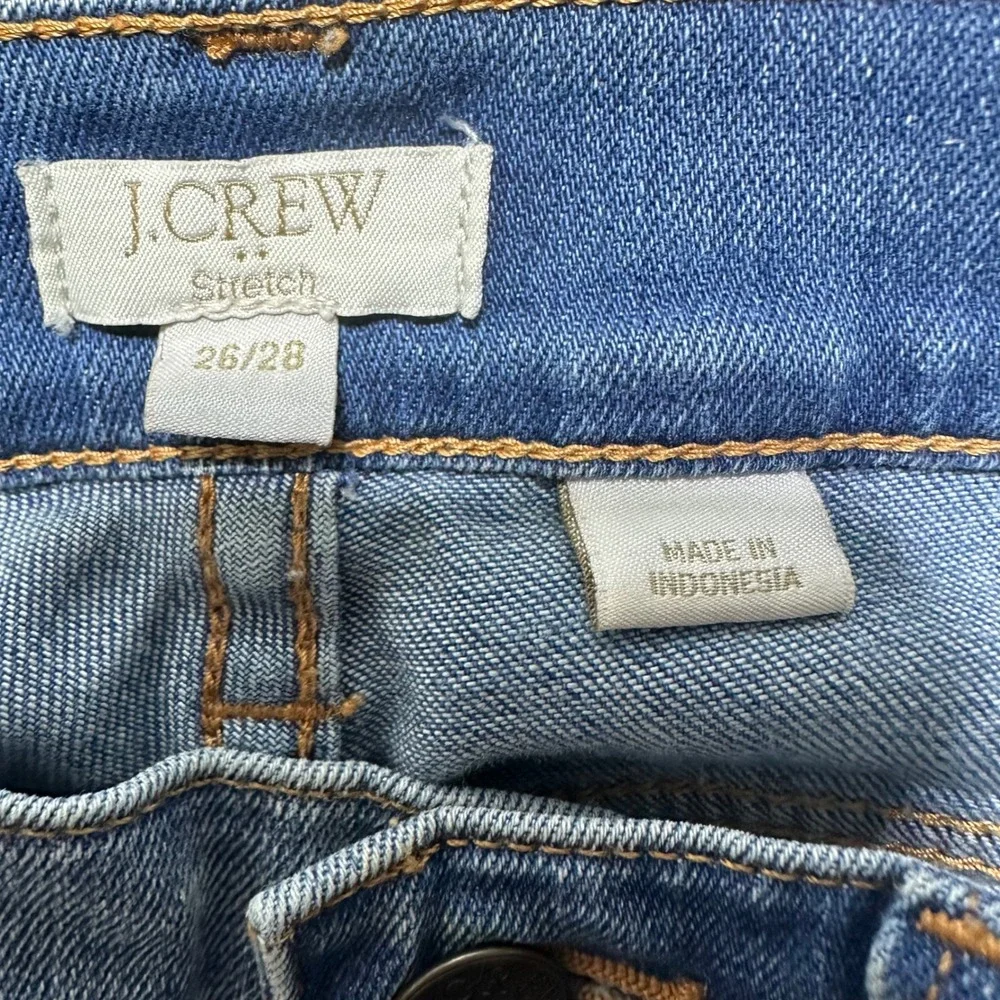J Crew Stretch Jeans Womens 26x28 Blue Denim‎ Skinny Fit Casual Everyday Pants